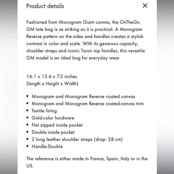 Louis Vuitton OnTheGo GM Bag - Picture 16 of 16